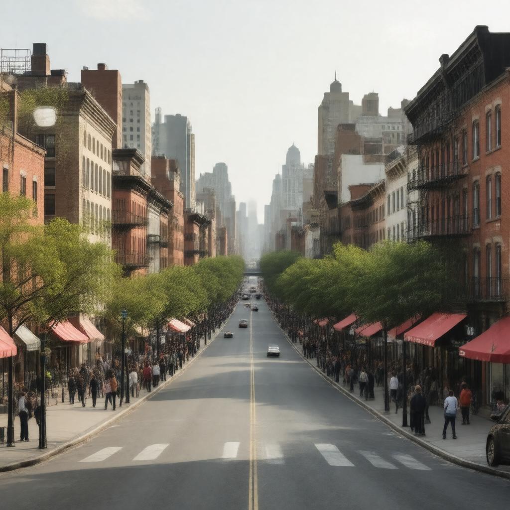 AI-created image of Washington Heights, Manhattan