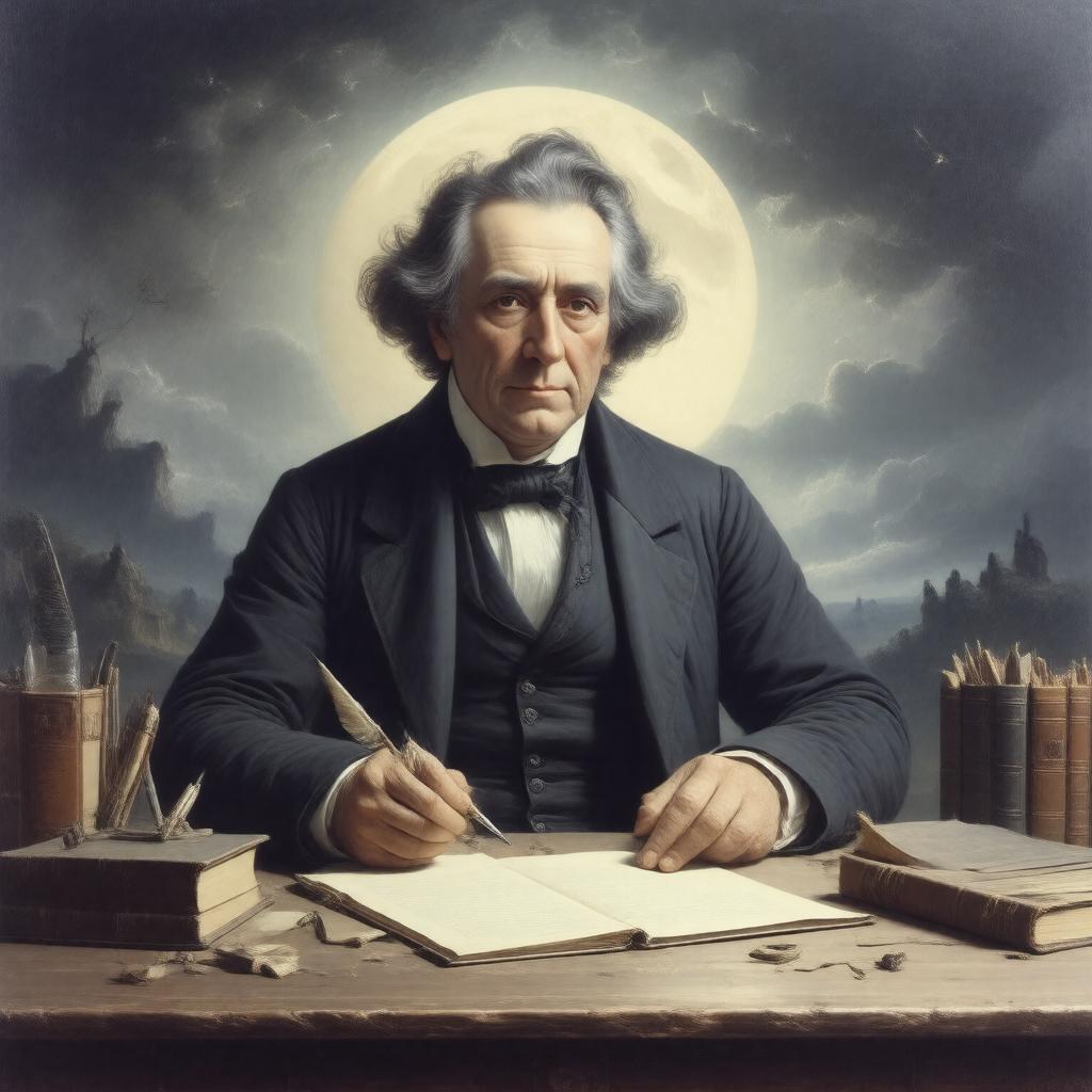 AI-created image of Washington Irving