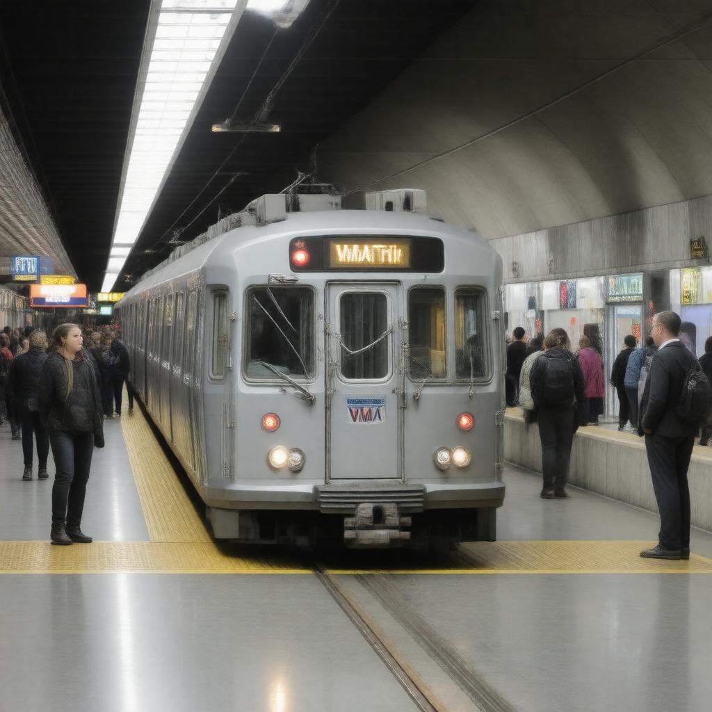 AI-created image of Washington Metro