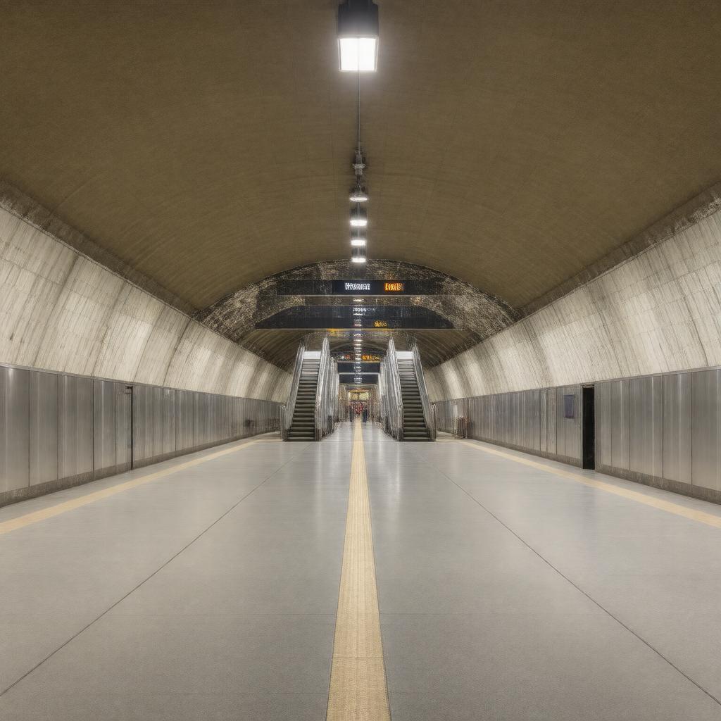 AI-created image of Washington Park MAX Light Rail station