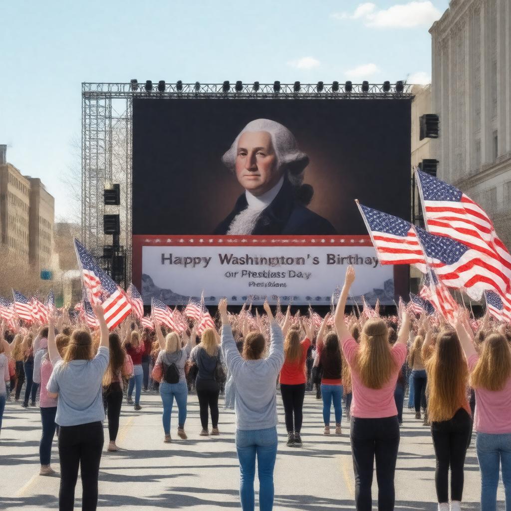 AI-created image of Washington's Birthday