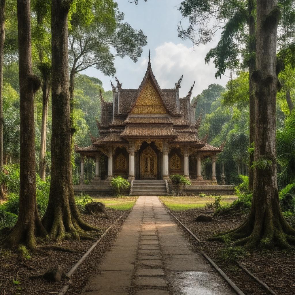 AI-created image of Wat Pah Nanachat