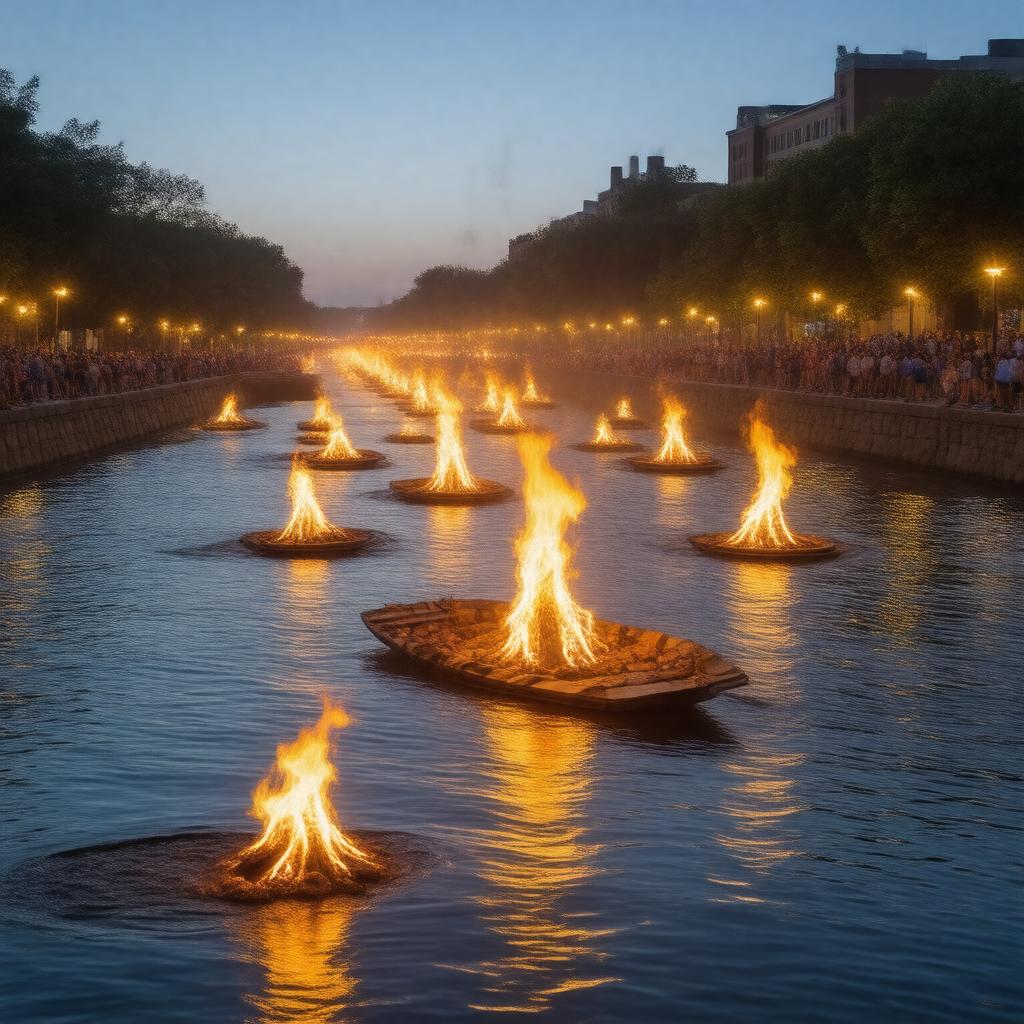 Click to view larger image AI-created image of WaterFire