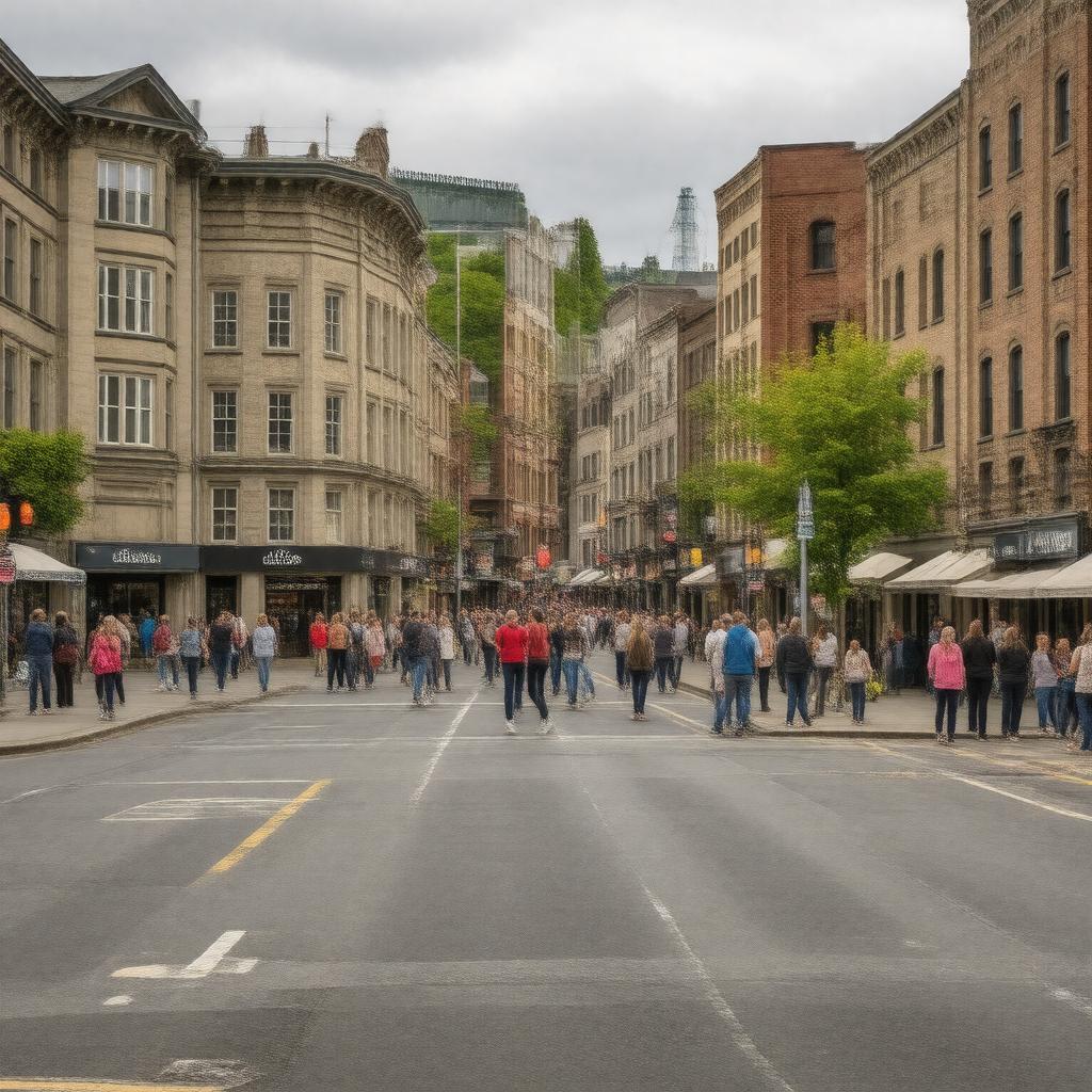 AI-created image of Water Street