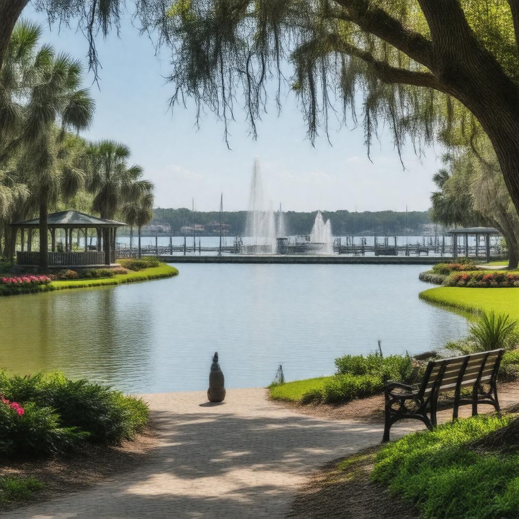 AI-created image of Waterfront Park