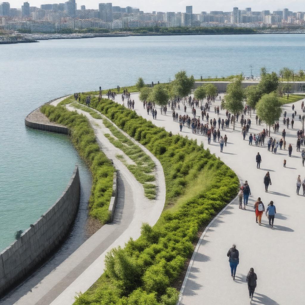 Click to view larger image AI-created image of Waterfronts and Resiliency Committee
