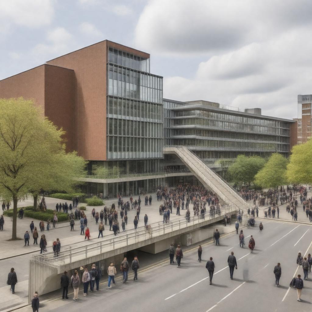 AI-created image of Waterloo Campus