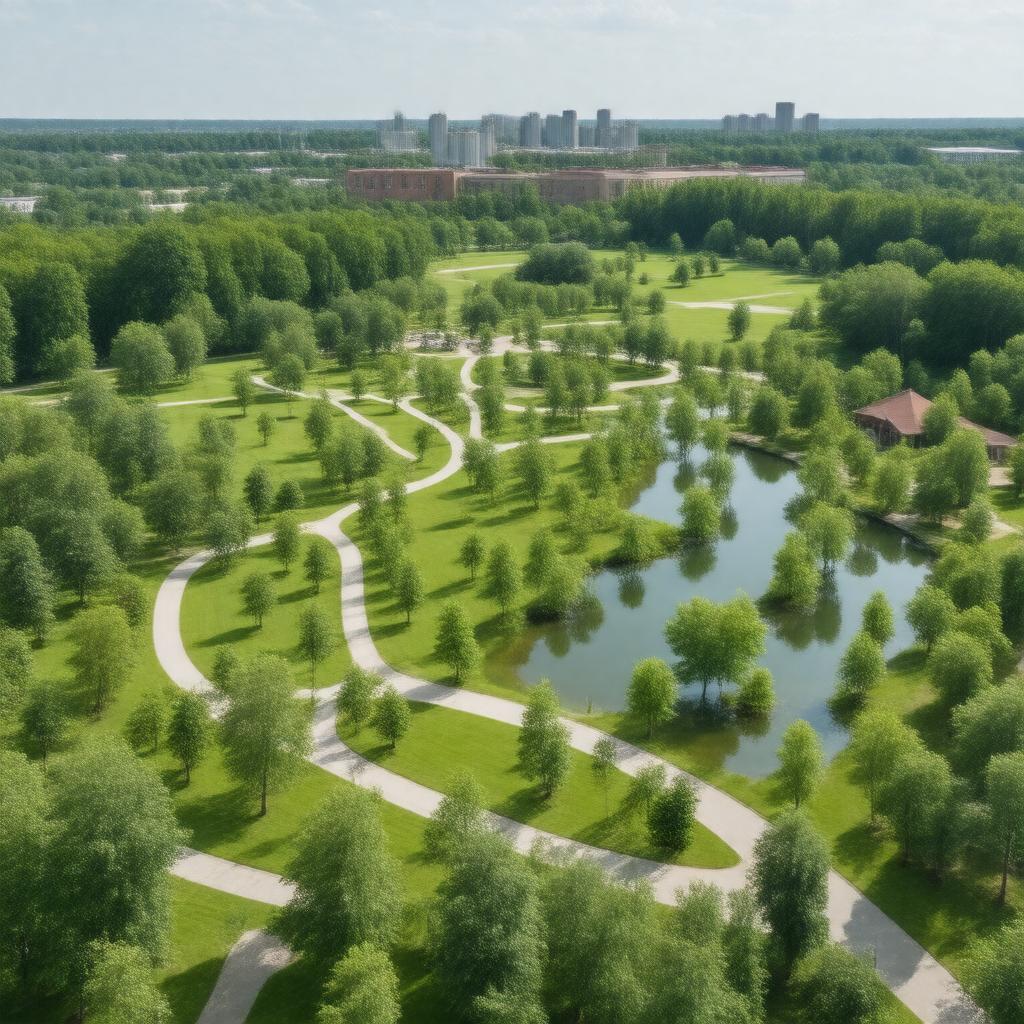 Click to view larger image AI-created image of Waterloo Park