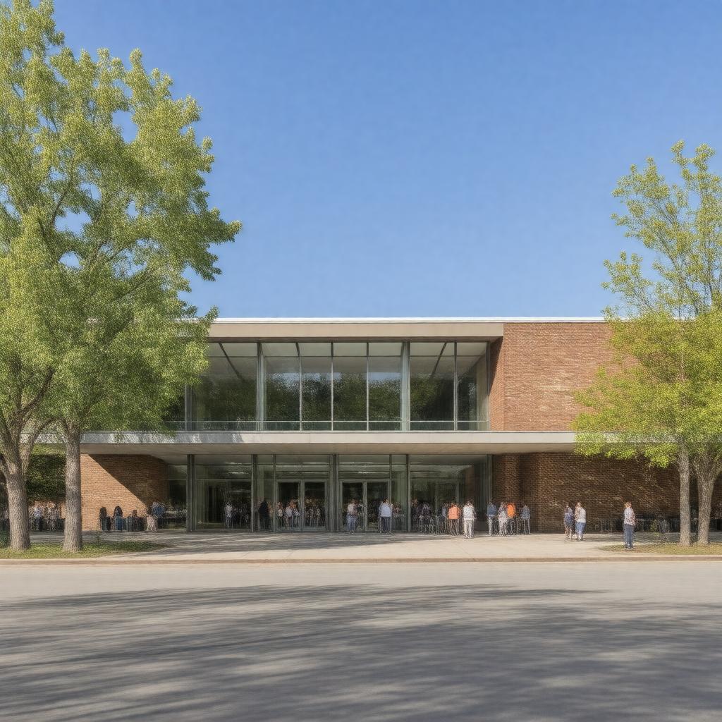 AI-created image of Waterloo Public Library