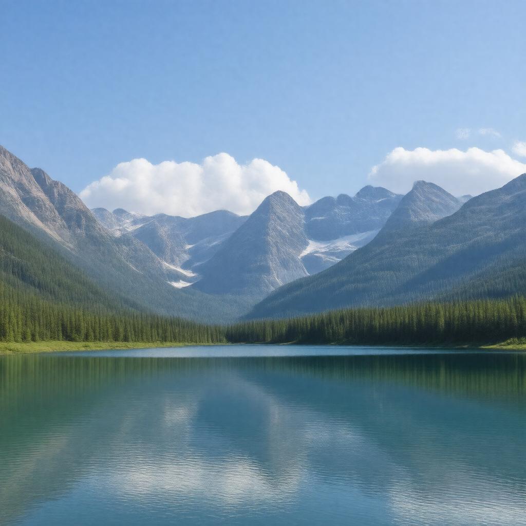 AI-created image of Waterton Lakes National Park