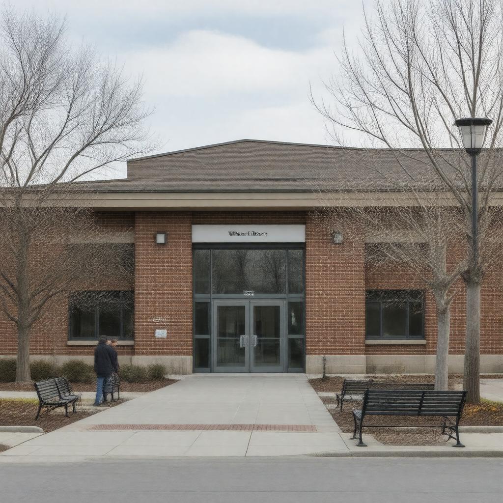 AI-created image of Watertown Free Public Library