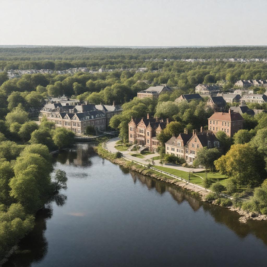 AI-created image of Watertown, Massachusetts, USA