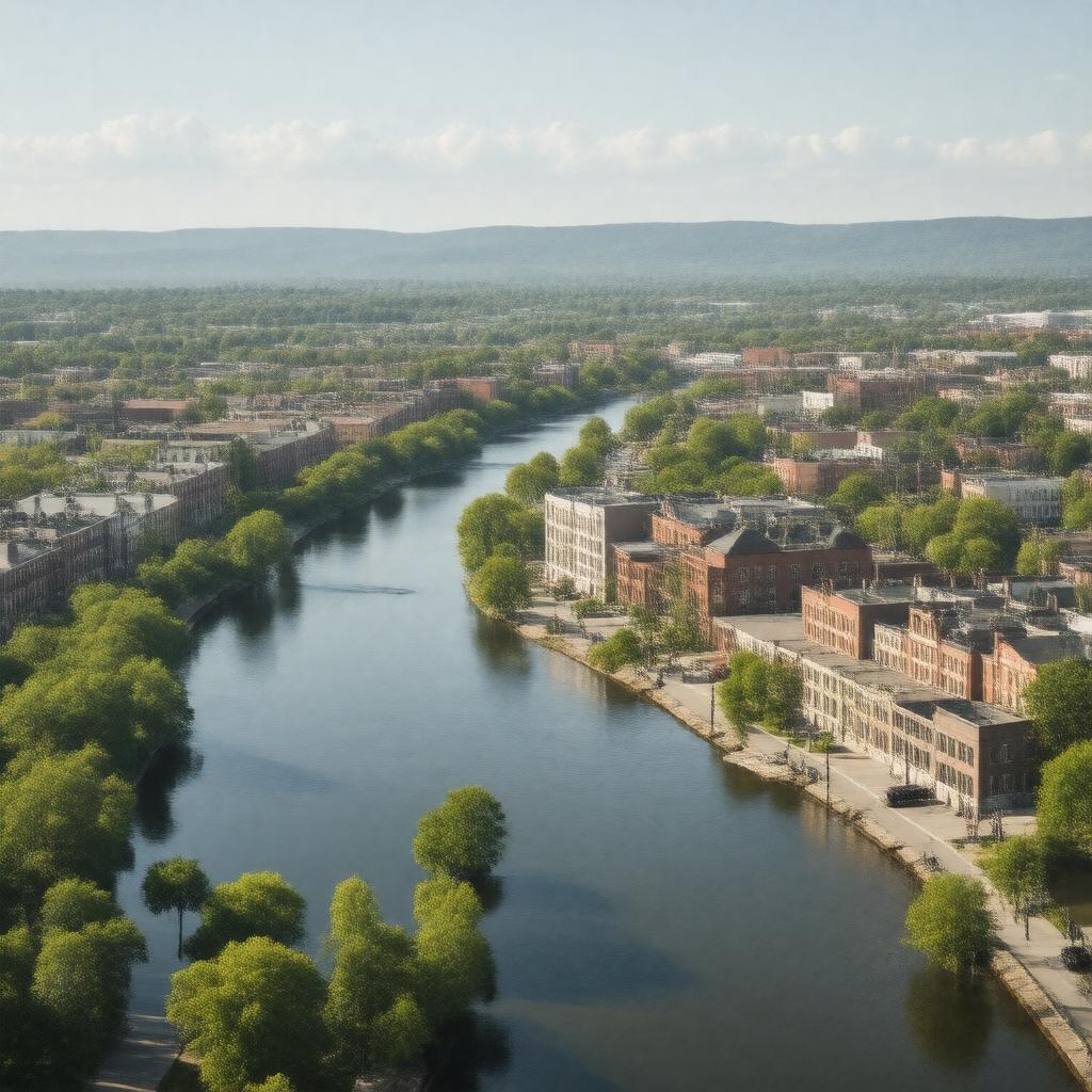 AI-created image of Watertown, Massachusetts, United States