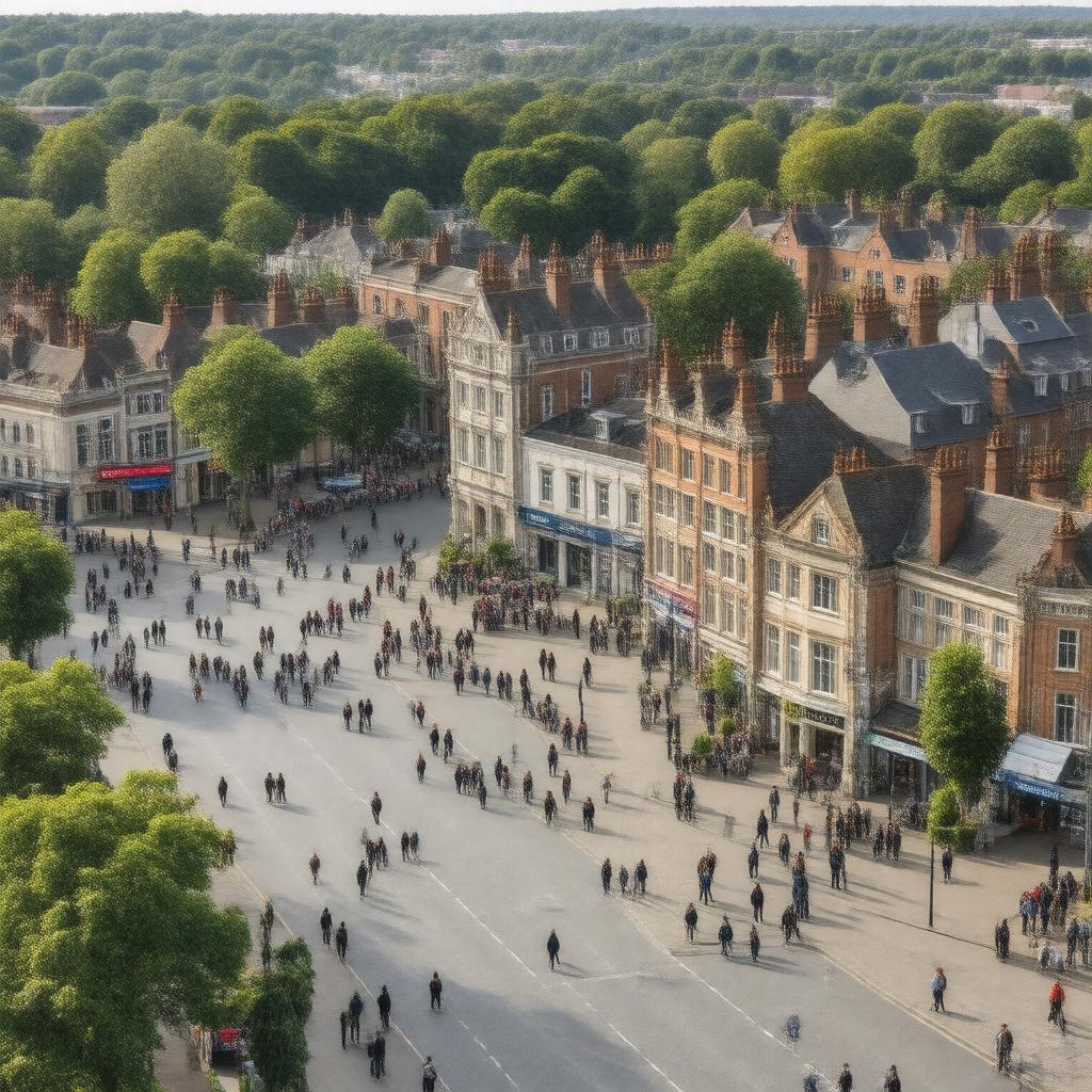 AI-created image of Watford, England