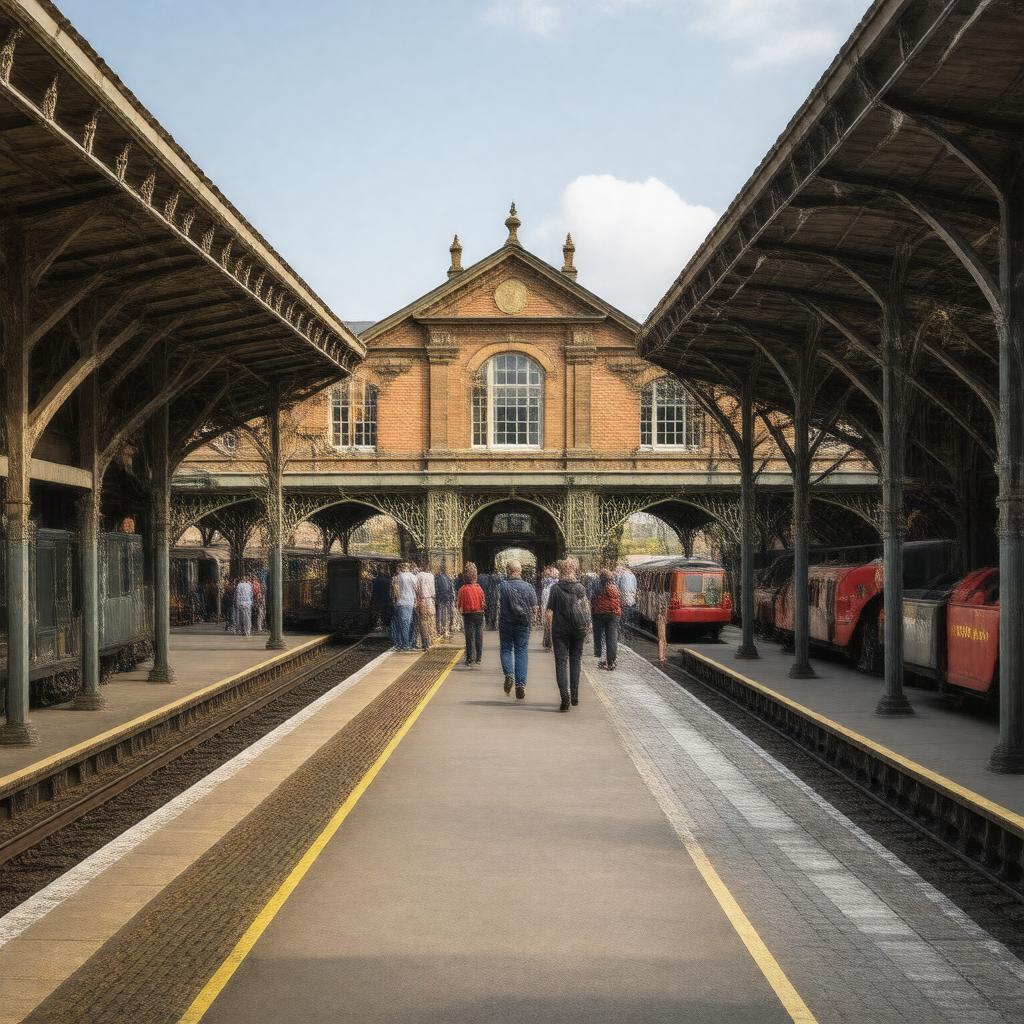 AI-created image of Watford Junction