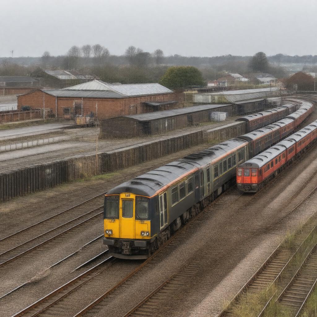 AI-created image of Watford Junction Depot