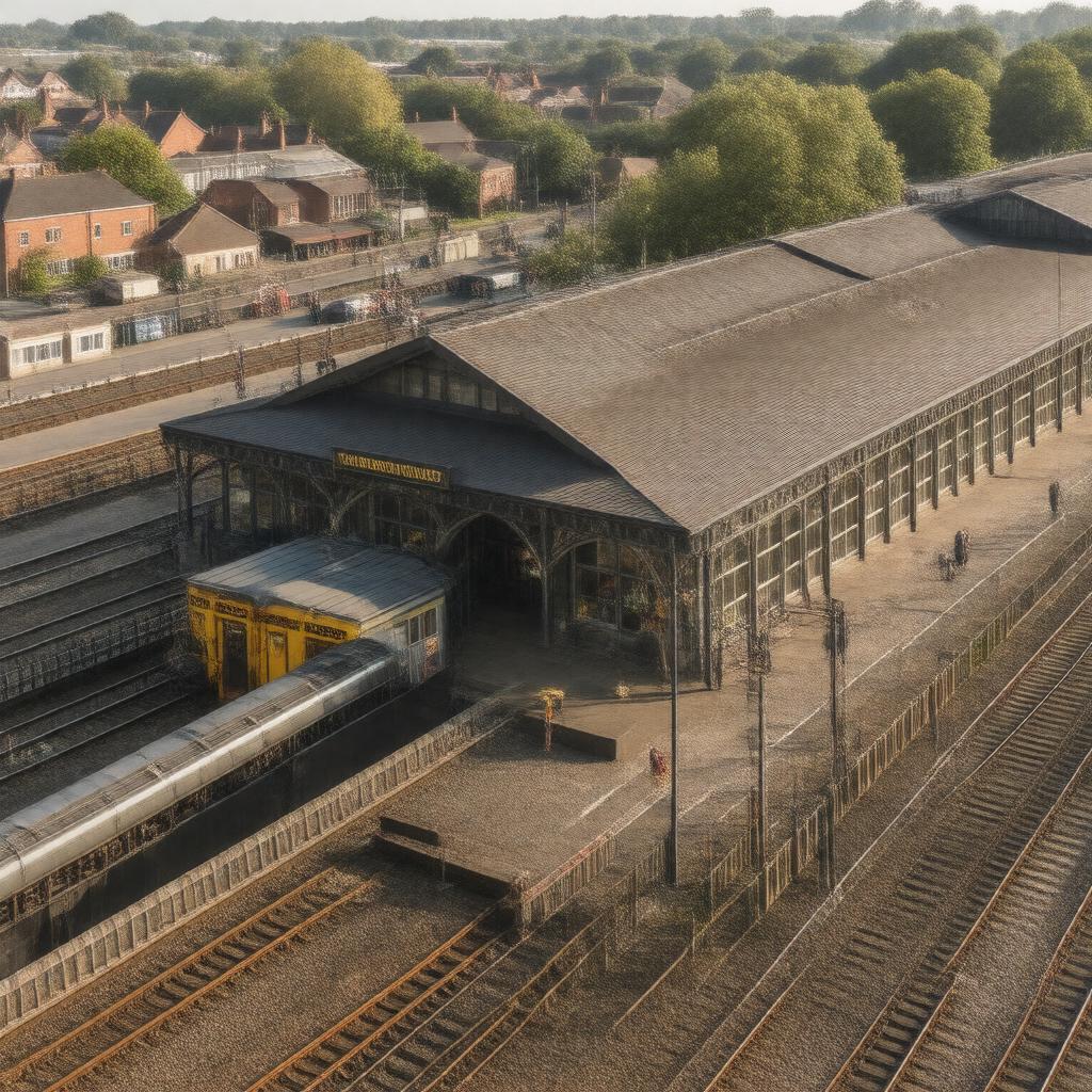 AI-created image of Watford Junction railway station