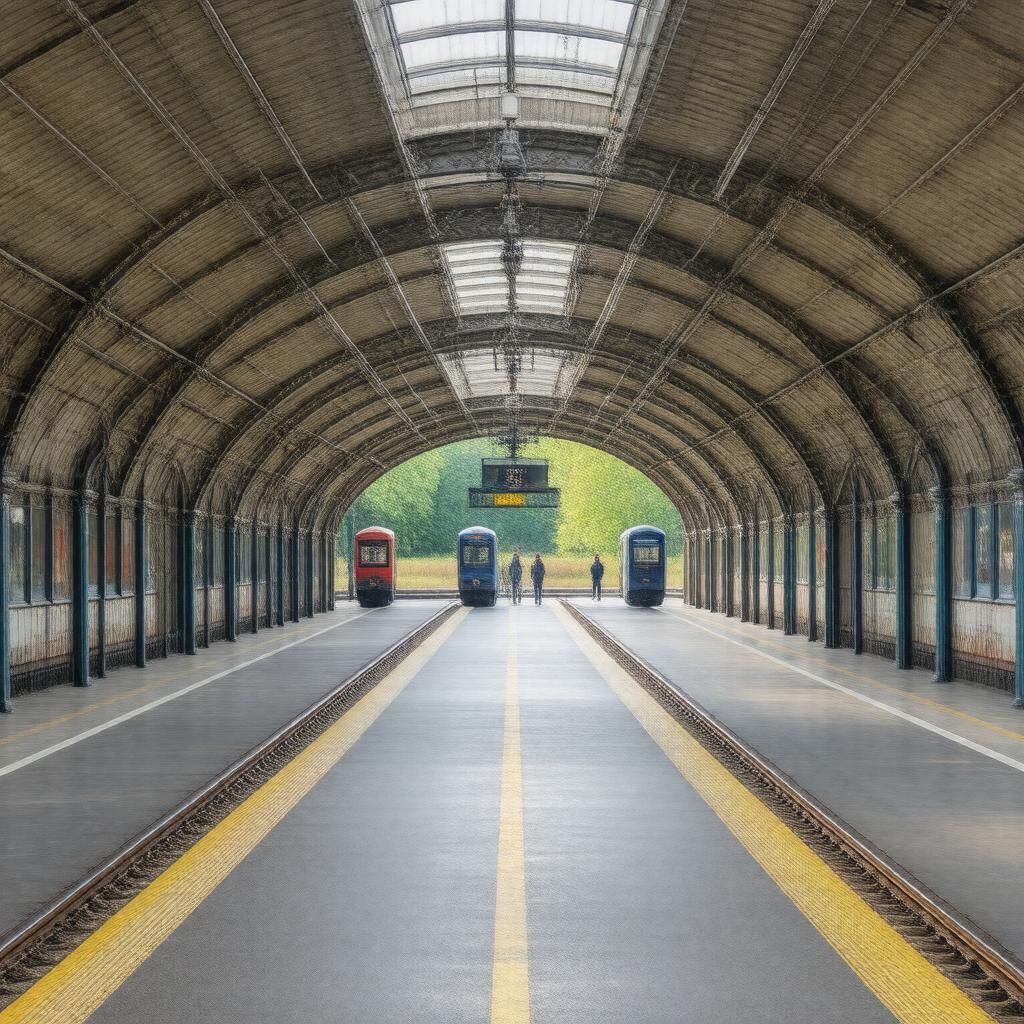 AI-created image of Watford Underground Station