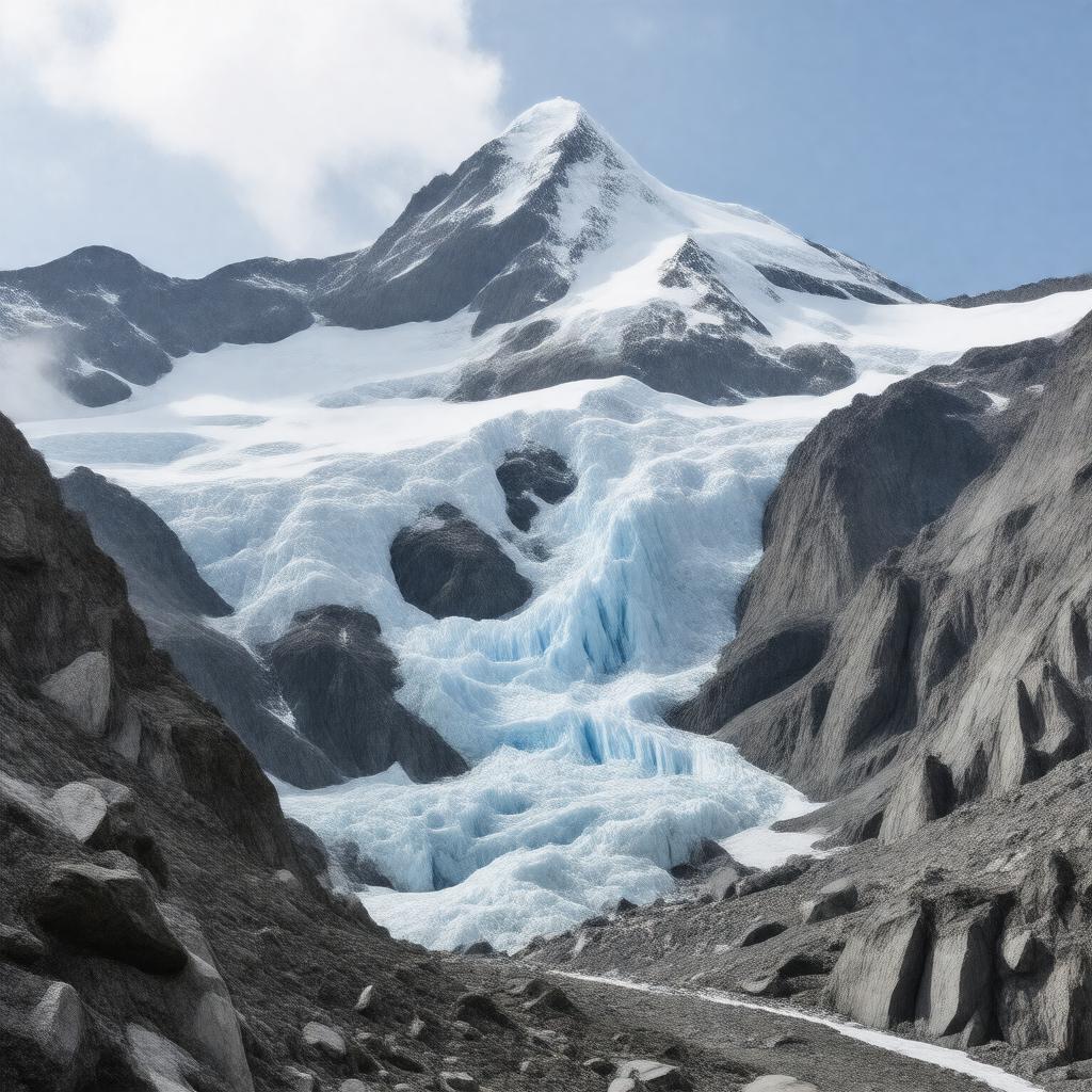 AI-created image of Watkins Glacier