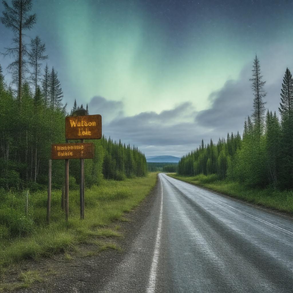 AI-created image of Watson Lake