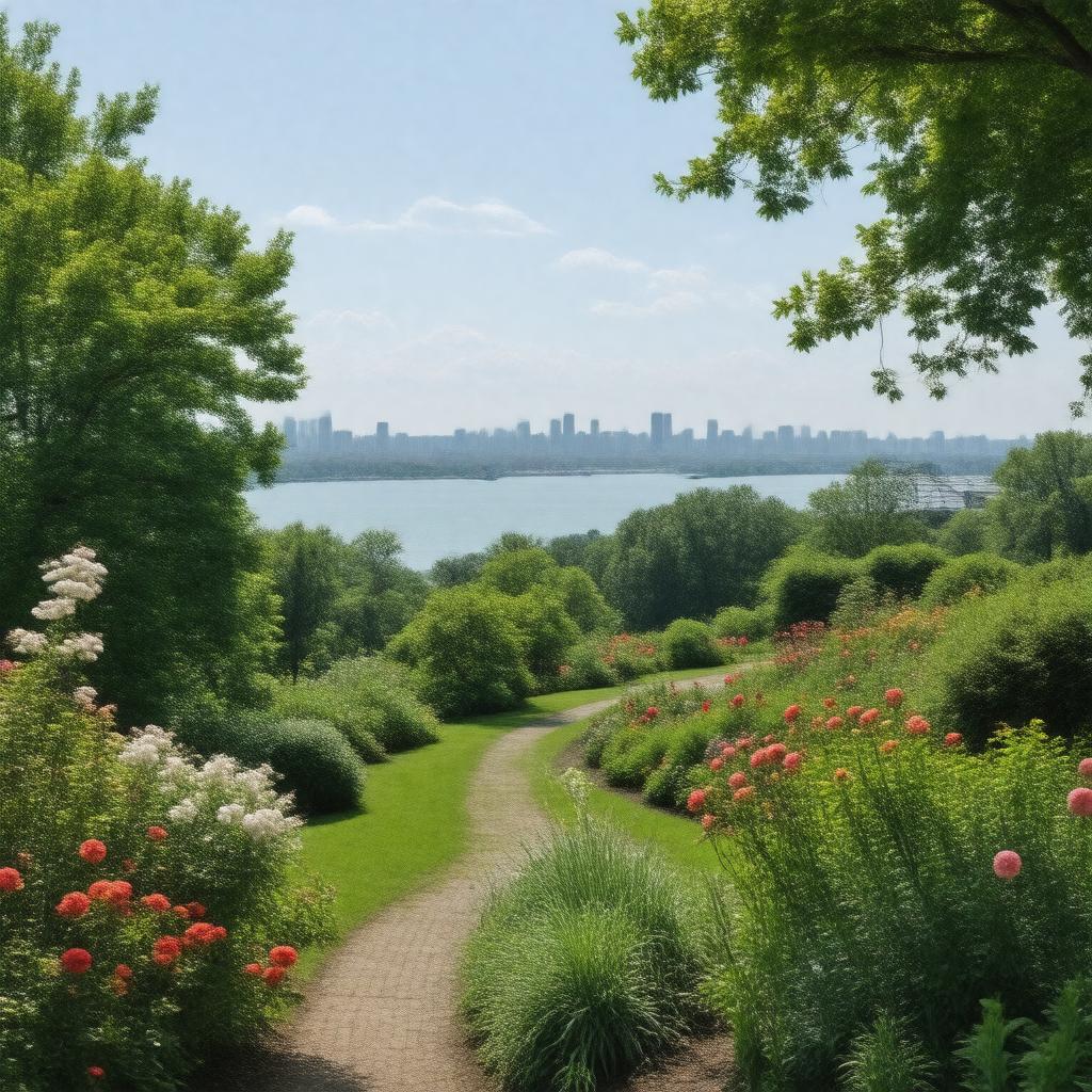 AI-created image of Wave Hill