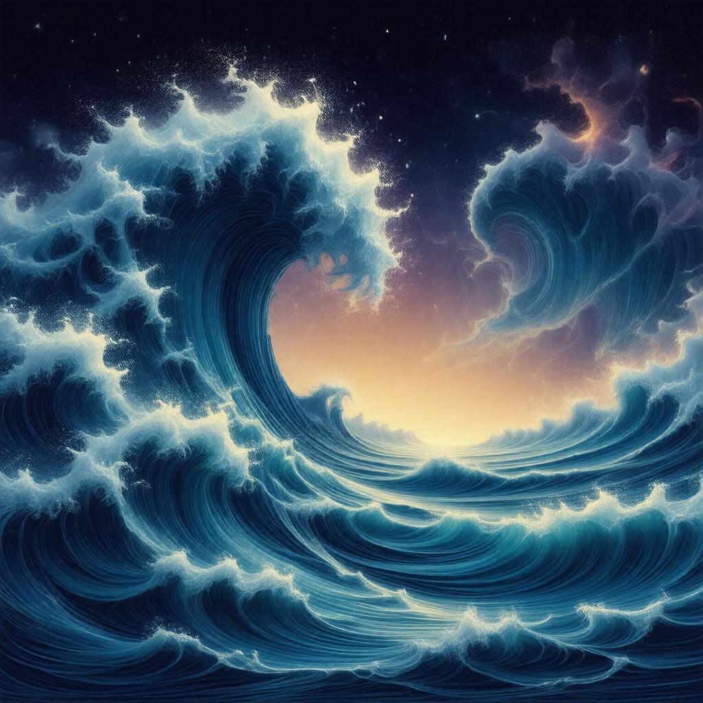 AI-created image of Waves and Particles