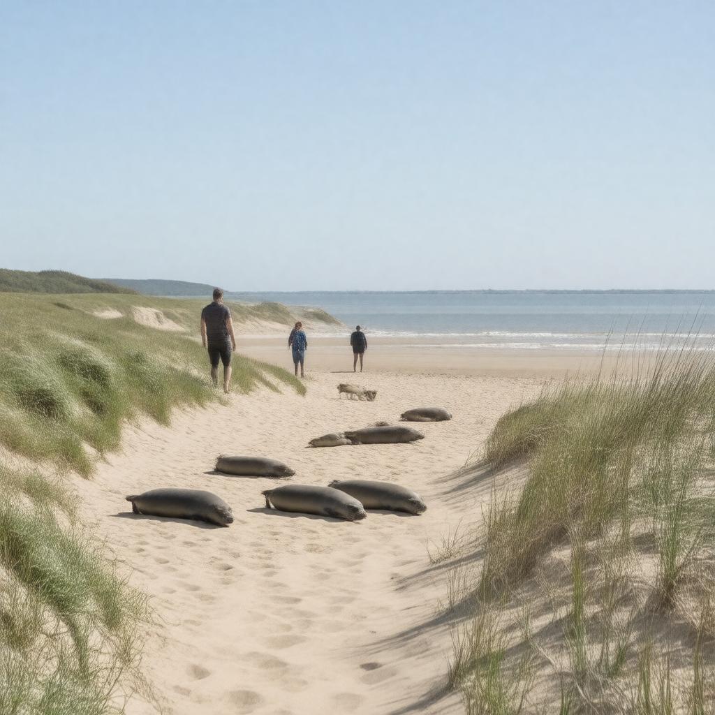 AI-created image of Waxham Beach