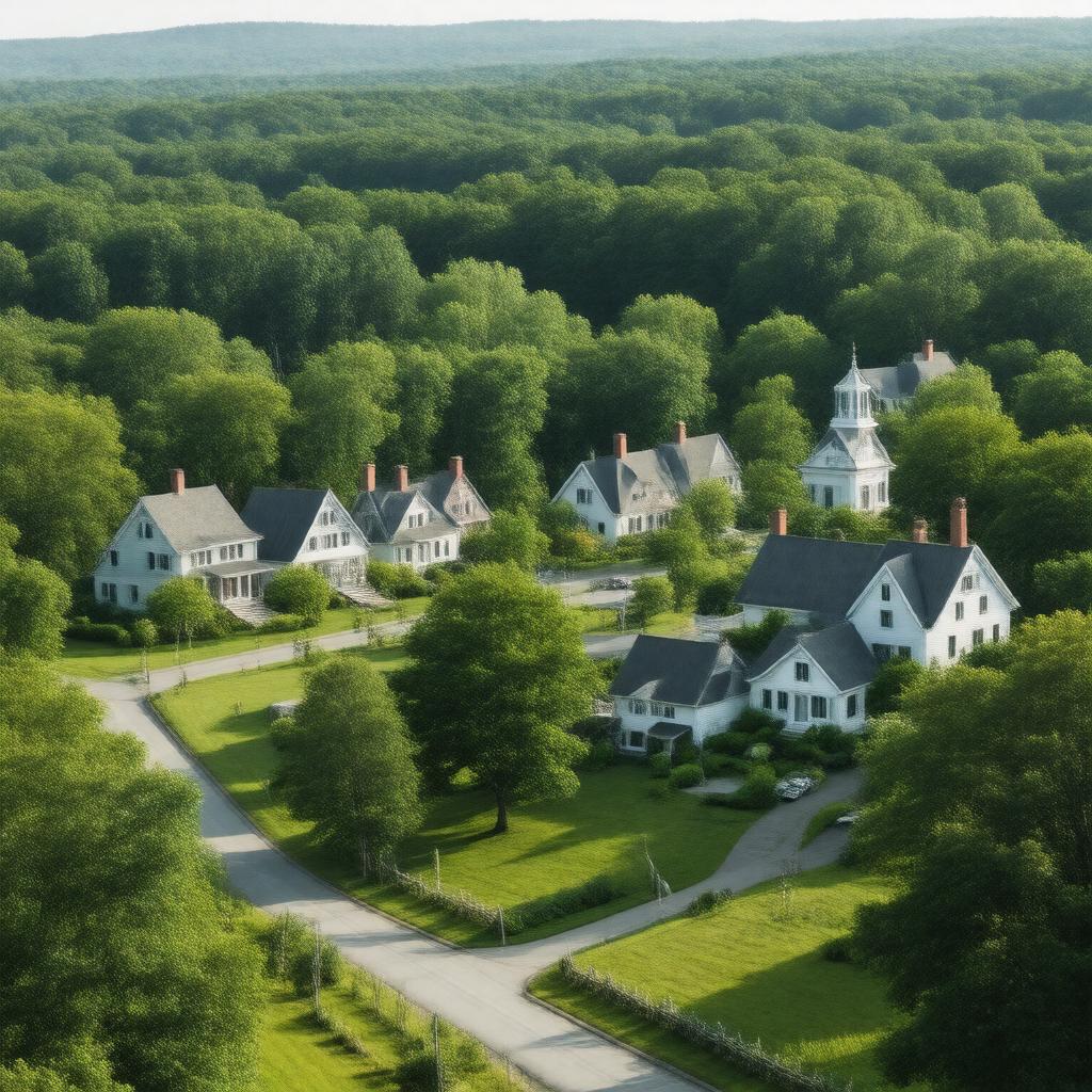 AI-created image of Wayland, Massachusetts, United States