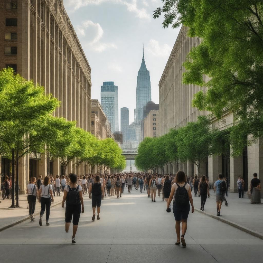 AI-created image of Wayne State University