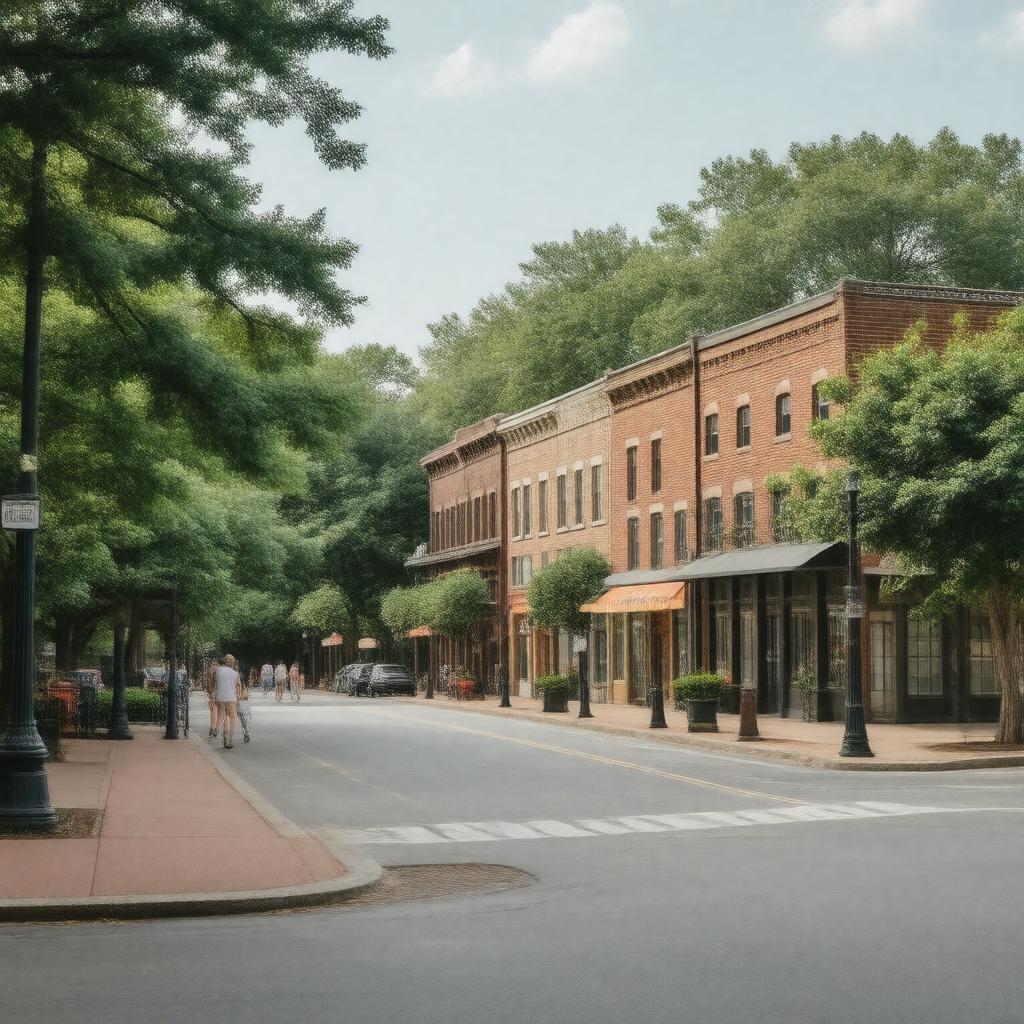 AI-created image of Webster Groves