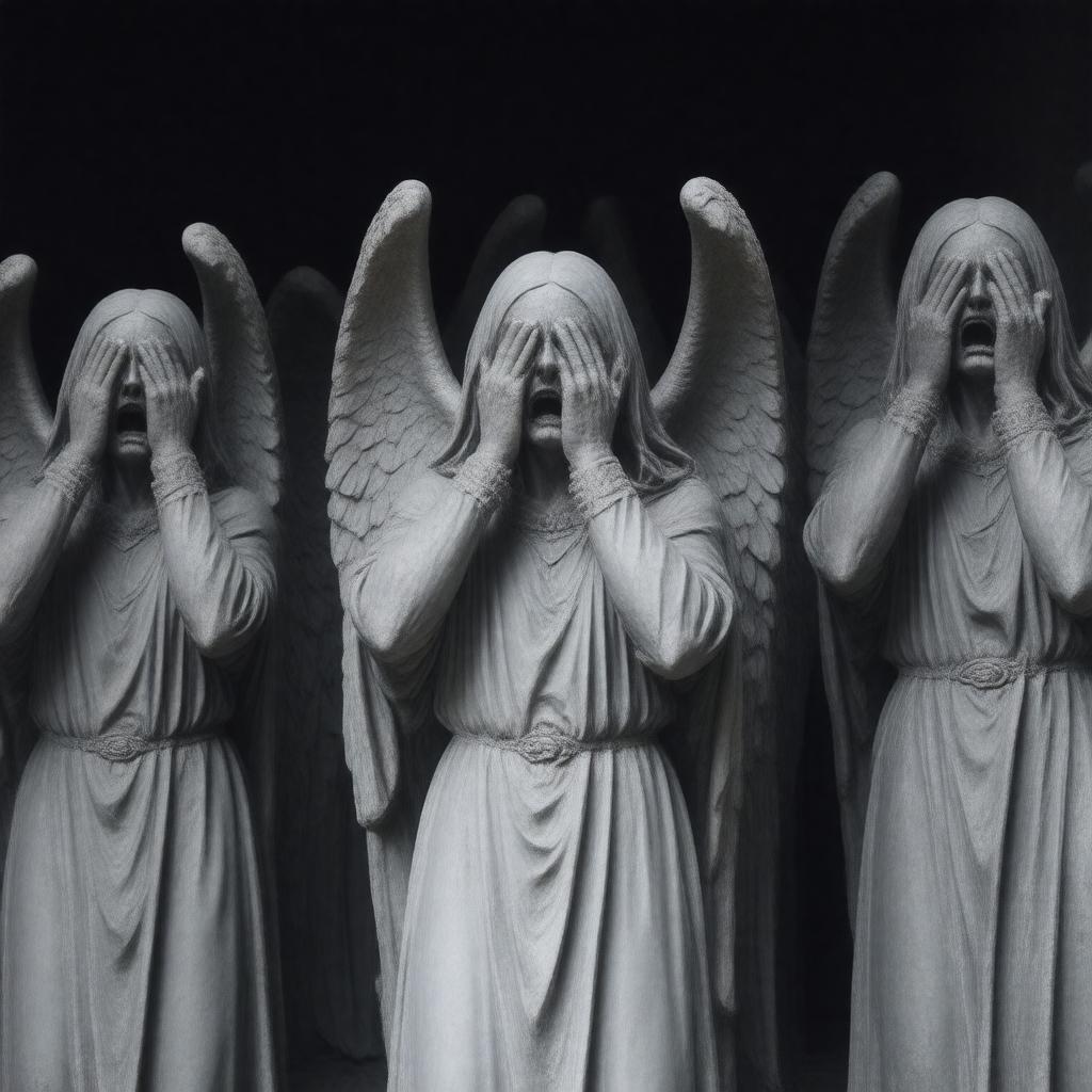 AI-created image of Weeping Angels