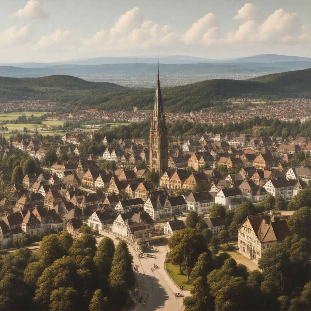 Click to view larger image AI-created image of Weimar, Saxe-Weimar-Eisenach, German Confederation