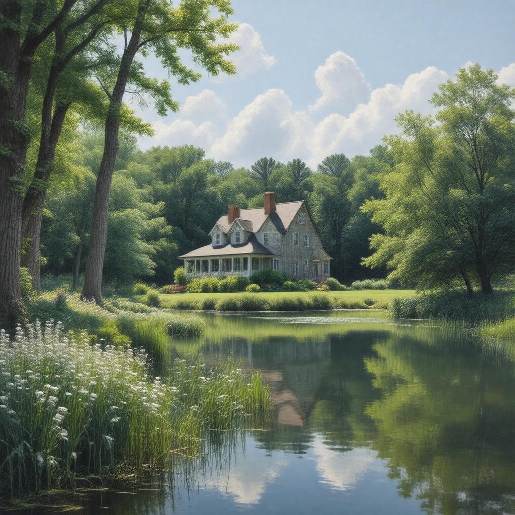 AI-created image of Weir Farm National Historical Park