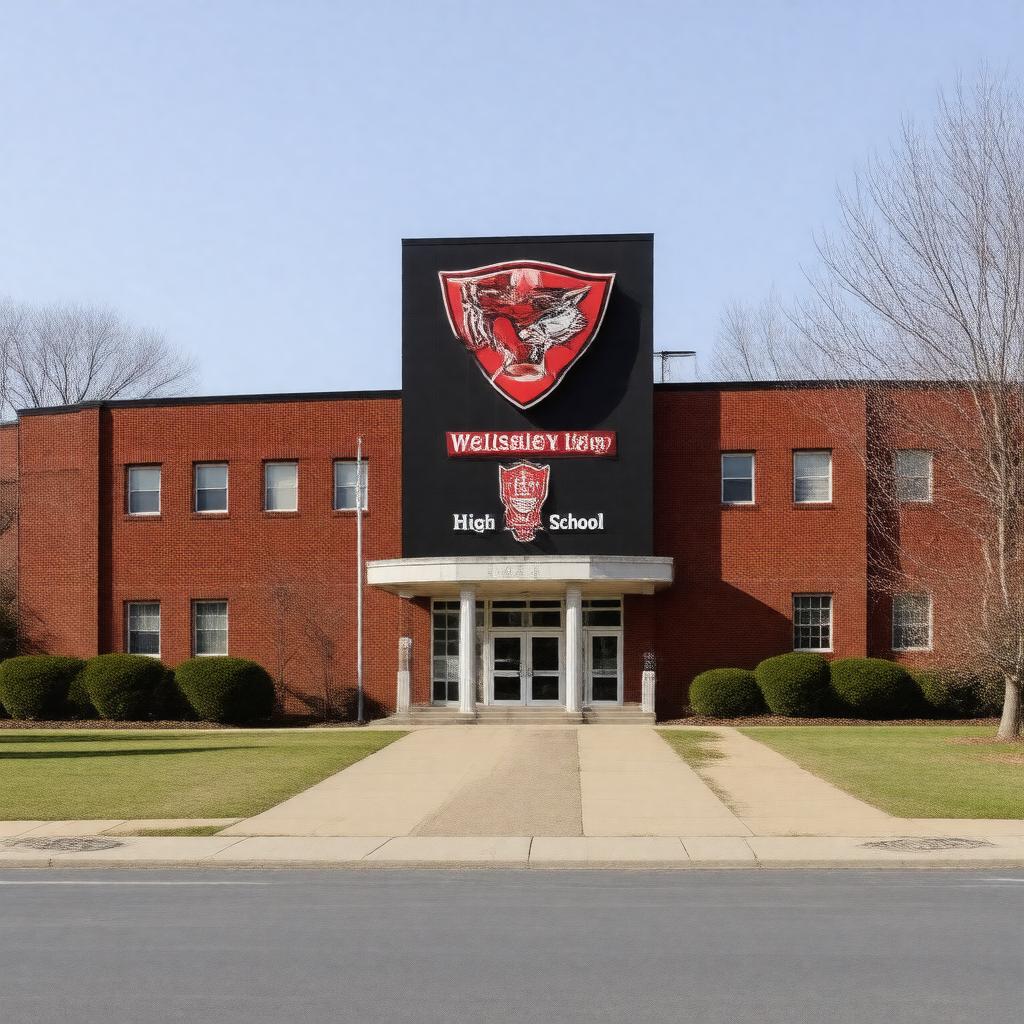 AI-created image of Wellesley High School