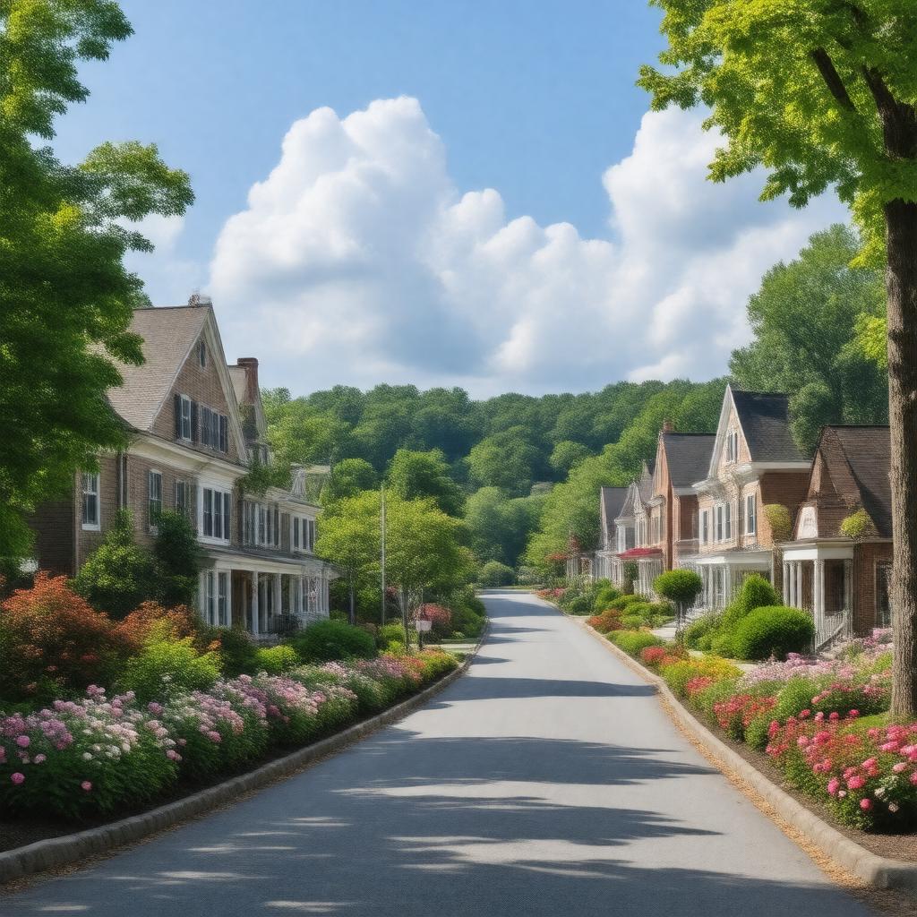 AI-created image of Wellesley, Massachusetts, United States