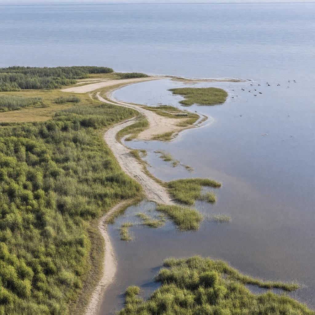 AI-created image of Wellfleet Bay Wildlife Sanctuary
