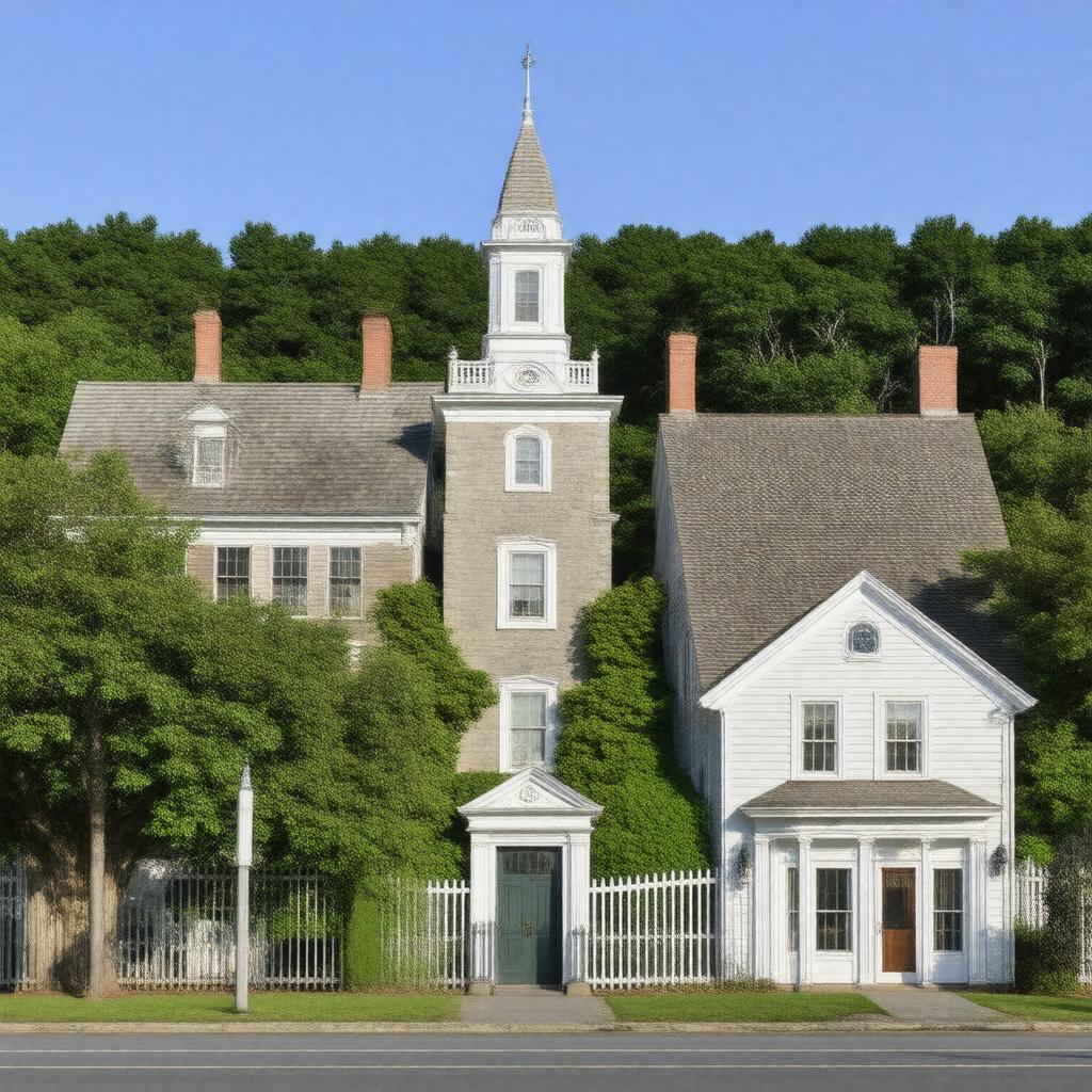 AI-created image of Wellfleet Center Historic District