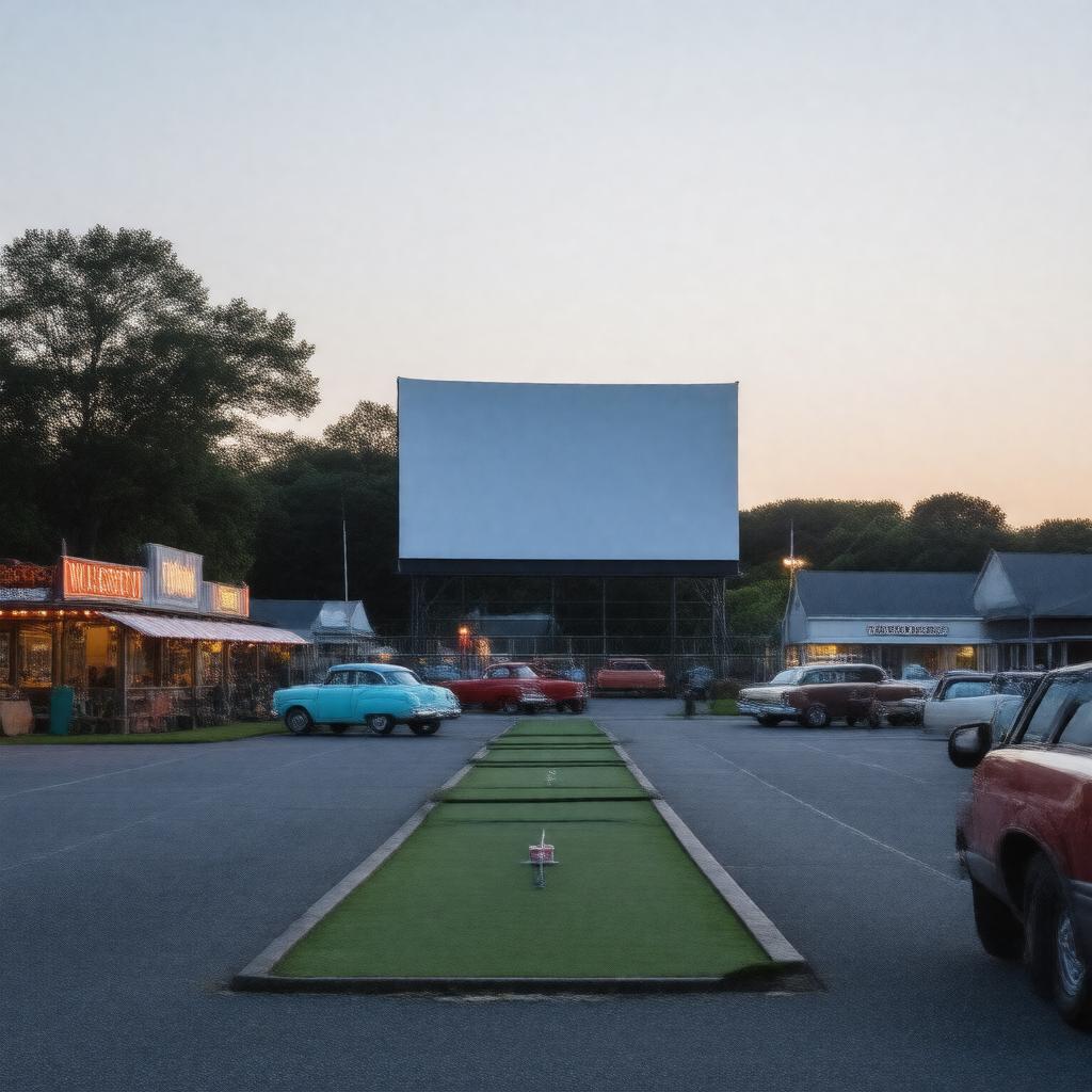 AI-created image of Wellfleet Drive-In Theater