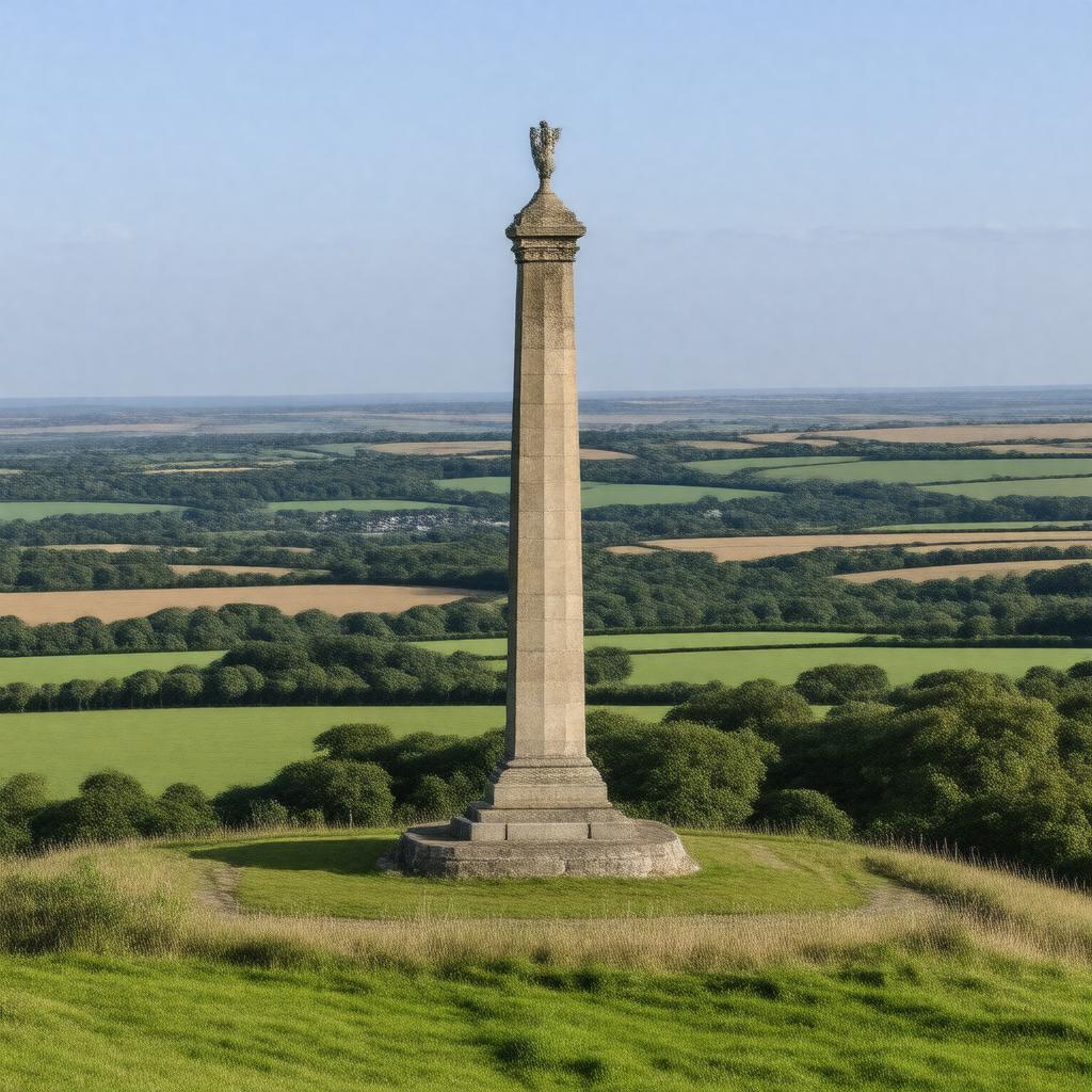 AI-created image of Wellington Monument, Somerset