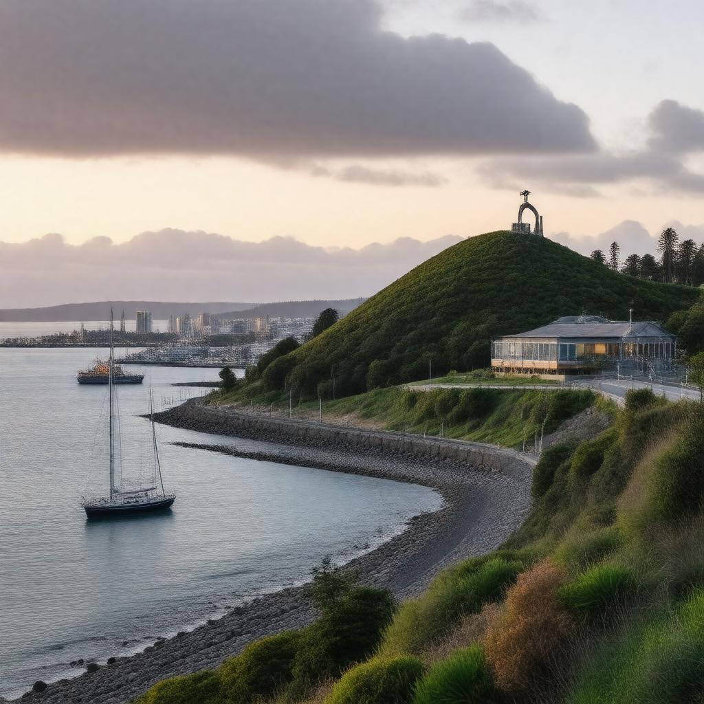 AI-created image of Wellington (New Zealand)