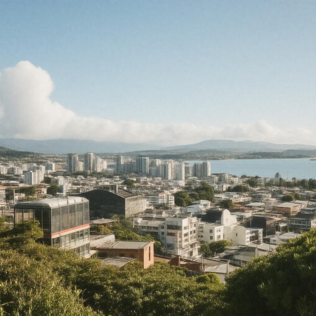 AI-created image of Wellington, New Zealand