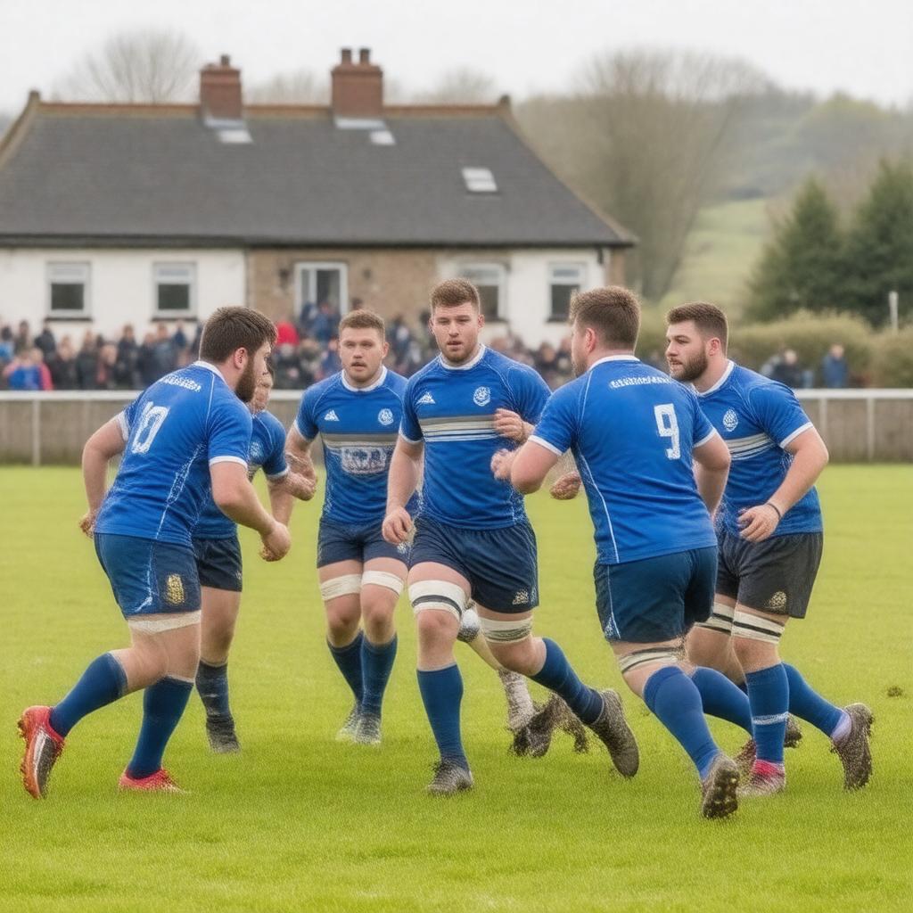 AI-created image of Wells Rugby Football Club