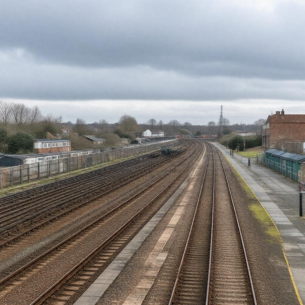 AI-created image of Wembley Central Sidings