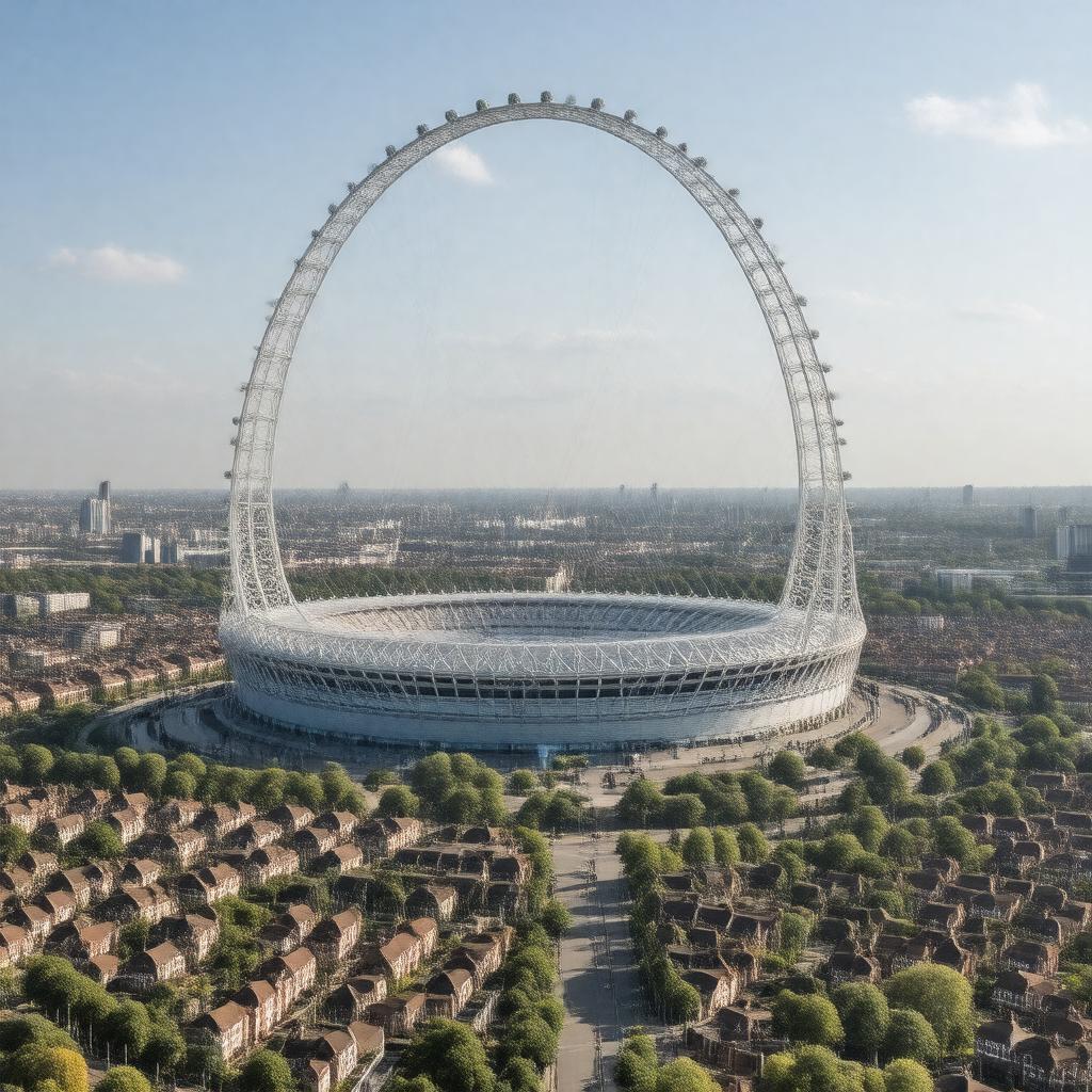 AI-created image of Wembley, London, England