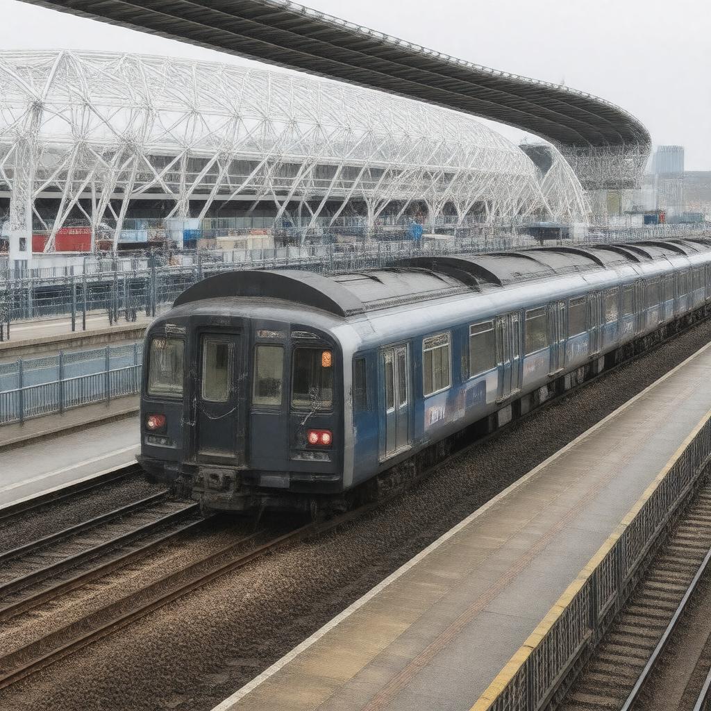 AI-created image of Wembley Park station