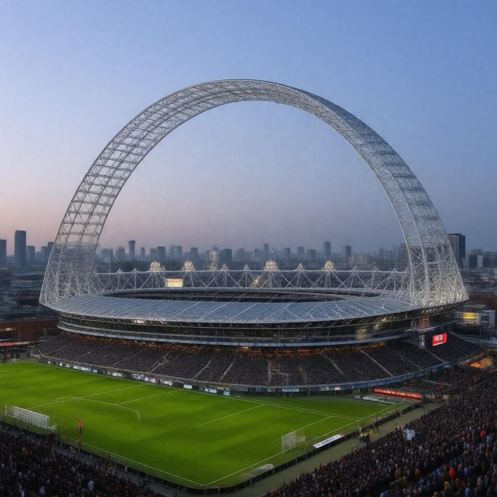 AI-created image of Wembley Stadium (2007)