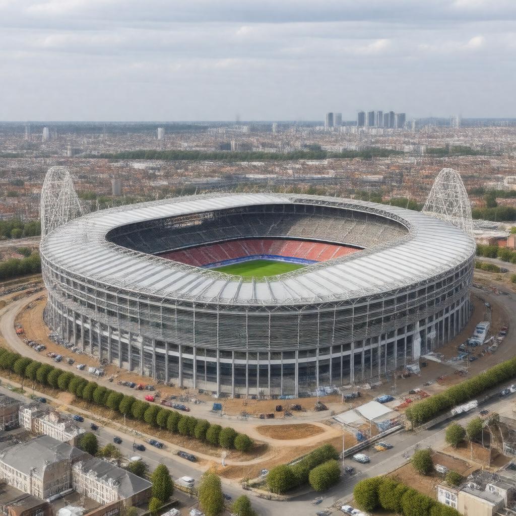 AI-created image of Wembley Stadium (temporary)
