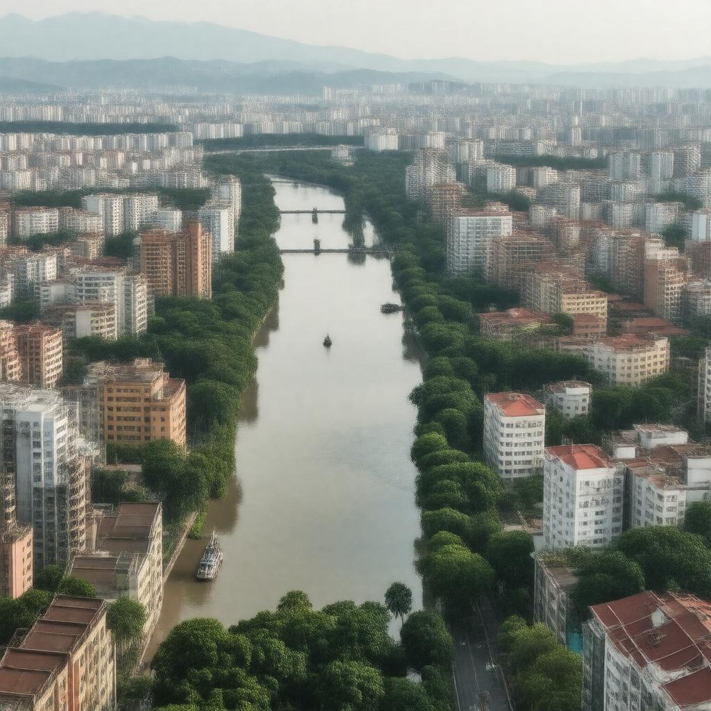AI-created image of Wenzhou