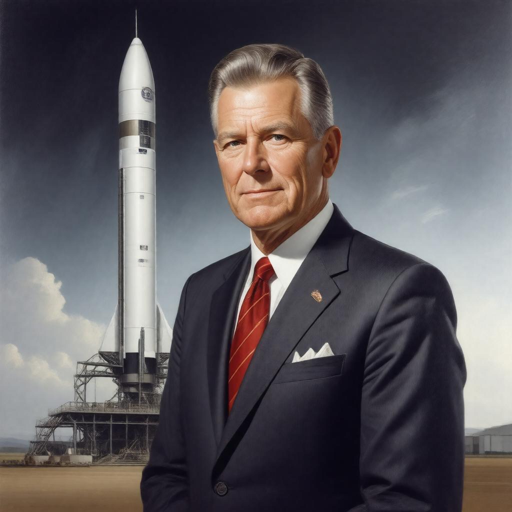 AI-created image of Wernher von Braun