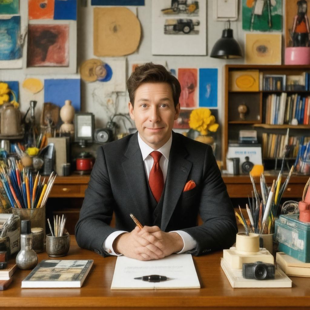 AI-created image of Wes Anderson